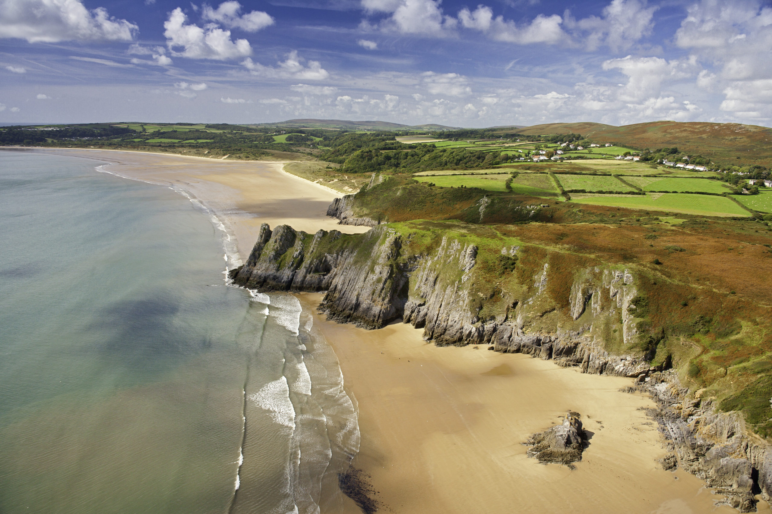 Three Cliffs Bay, Gower Peninsula, Reisen nach Wales