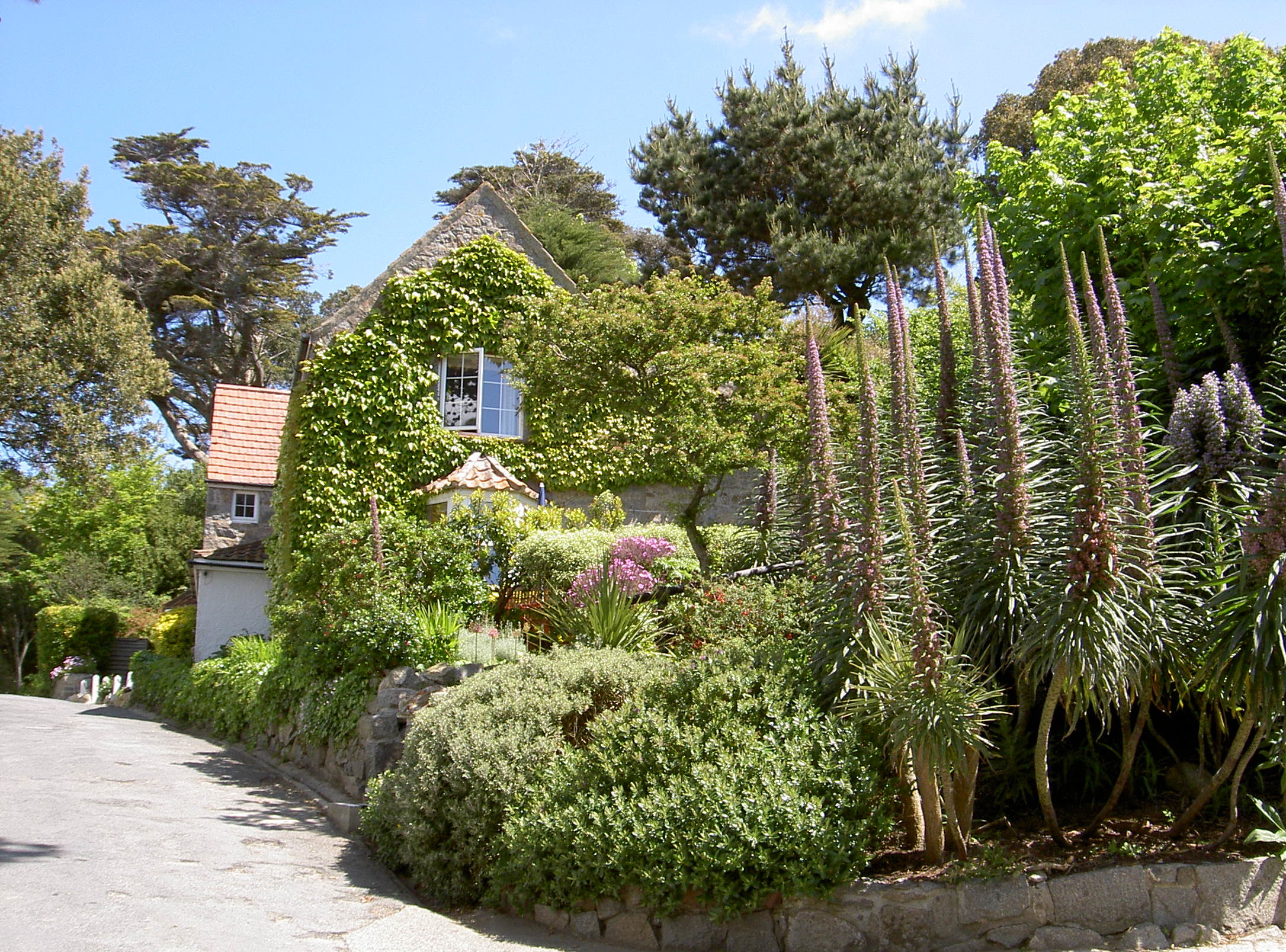 Garten auf Herm, Urlaubsreisen auf die Kanalinseln