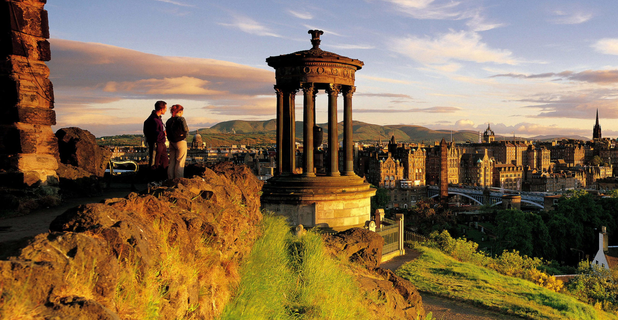 PANORAMA FROM CALTON HILL, EDINBURGH AND LOTHIANS. CALTON HILL, Reisen nach Edinburgh Schottland