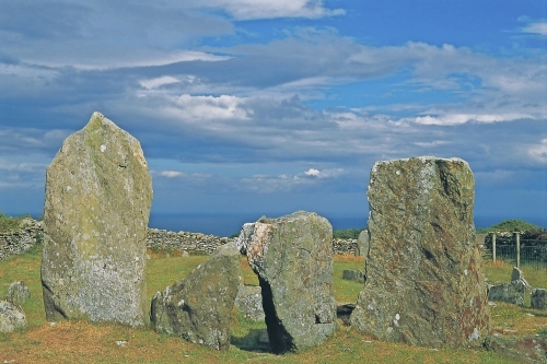 Isle of Man Maughold Castle of Height