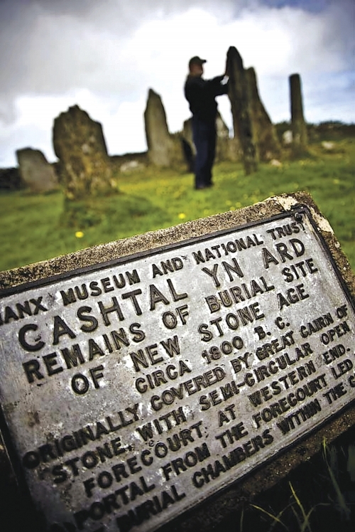 Isle of Man Maughold Castle of Height