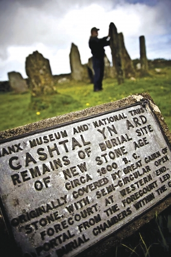 Isle of Man Maughold Castle of Height