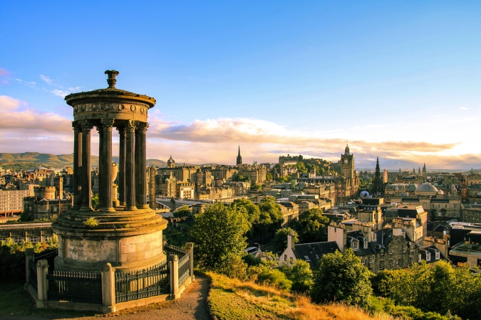 Edinburgh Skyline von Calton Hill