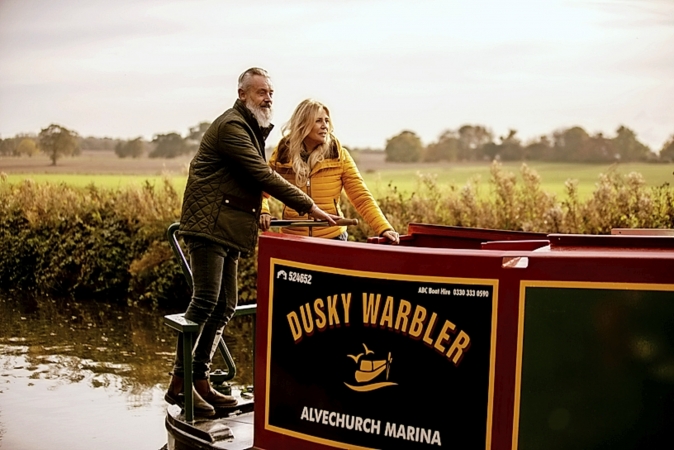 Karte für Narrowboat Urlaub Avon Ring England