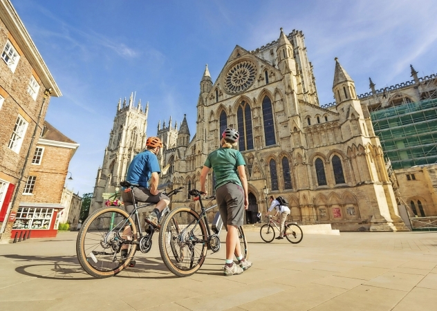 Way of Roses Route in der Stadt York in Nordengland