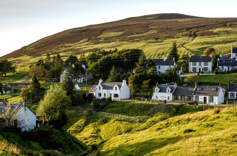 Wanlockhead Bergdorf in den Lowther Hill Südschottland