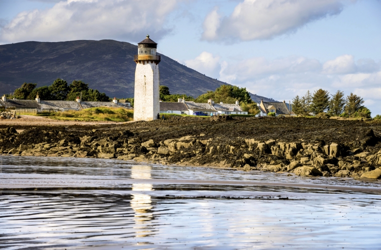 Southerness Lighthouse in Dumfries & Galloway Südschottland