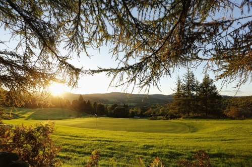 Golfen in Gatehouse of Fleet in Dumfries & Galloway Südschottland