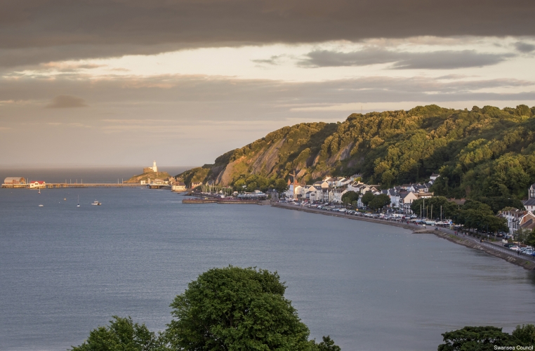 Mumbles in der Swansea Bay Wales