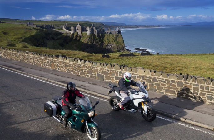 Antrim Coast mit dem Bike