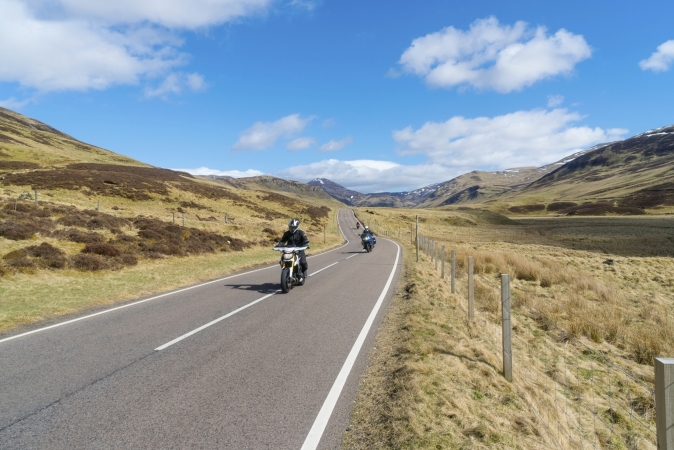 Die Highlands mit dem Motorrad