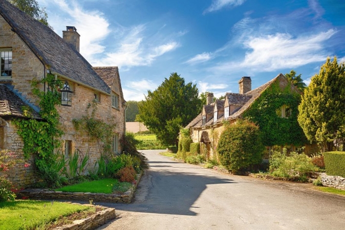 Dorf in den Cotswolds