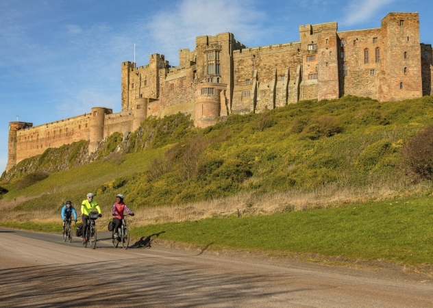 Radreise von Alnwick nach Berwick, Northumberland, England