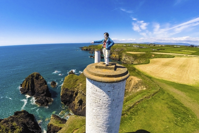 Metal Man an der Copper Coast, Tramore, Co Waterford
