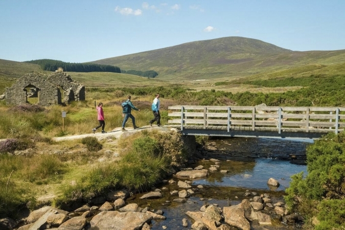 Wandern in den Wicklow Mountains, Irland