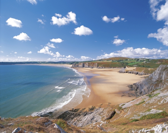 Kirk Michael Strand auf der Isle of Man