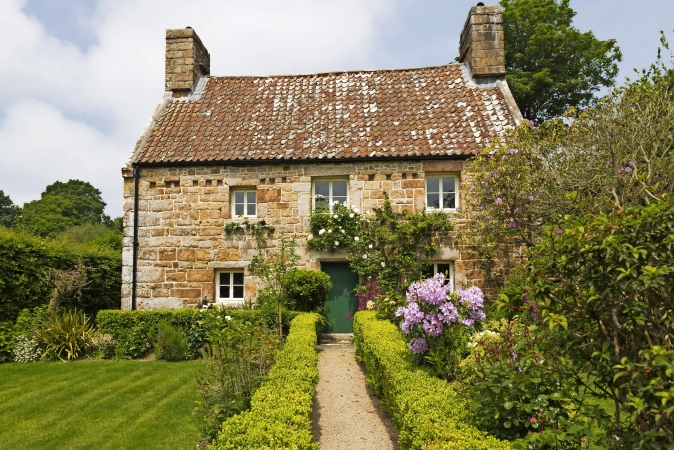Traditionelles Haus auf Jersey